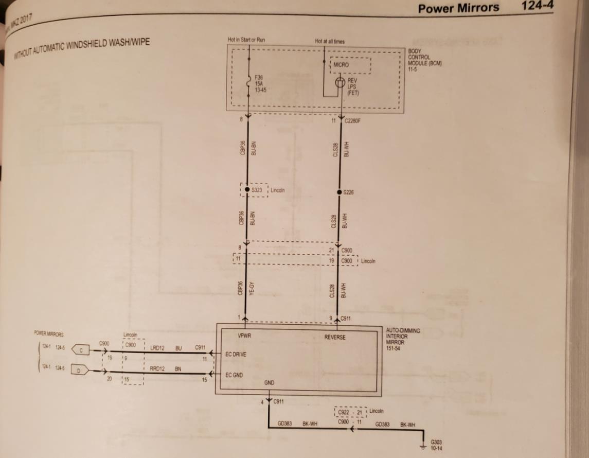 Auto Dim Rear/Side View mirror not working Ford Fusion V6 Sport Forum
